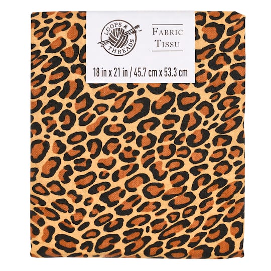 Michaels, Leopard Print Cotton Fabric by Loops & Threads® – Category: Pre-Cut Fabric